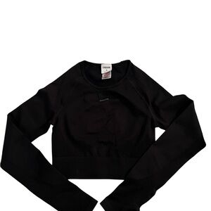 Gymshark Black Long Sleeve Crop Top